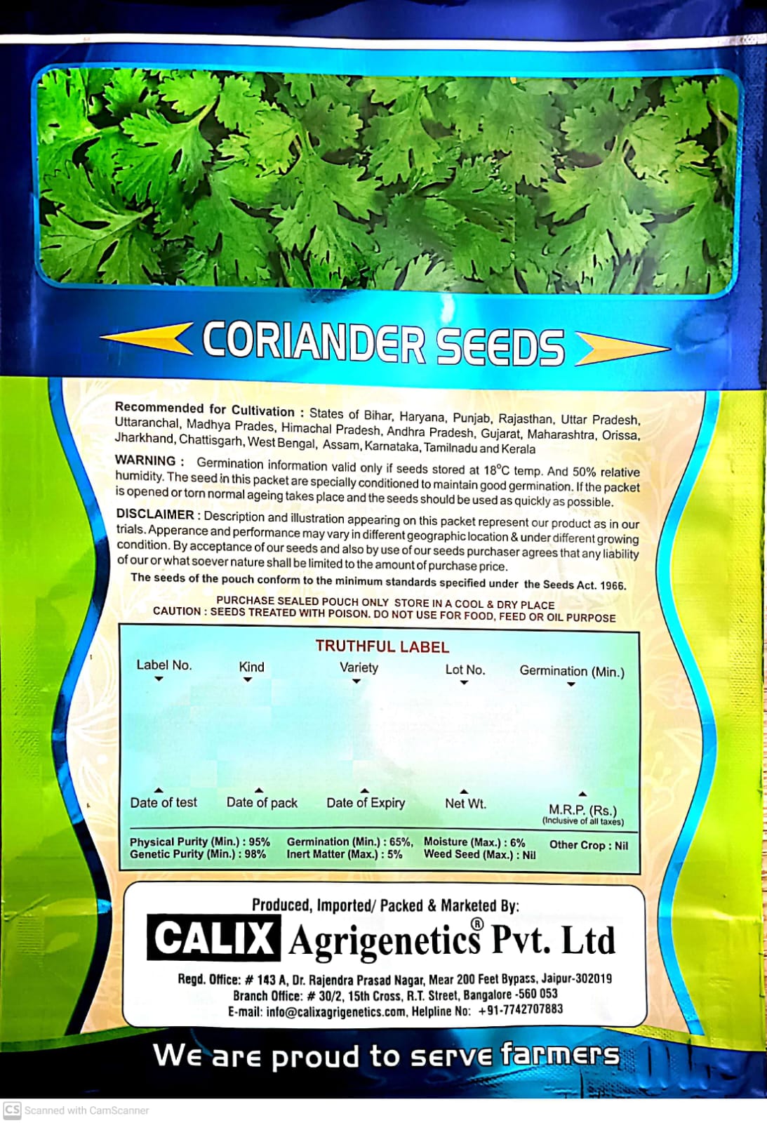 Corinader Seeds Khusboo-30 Split